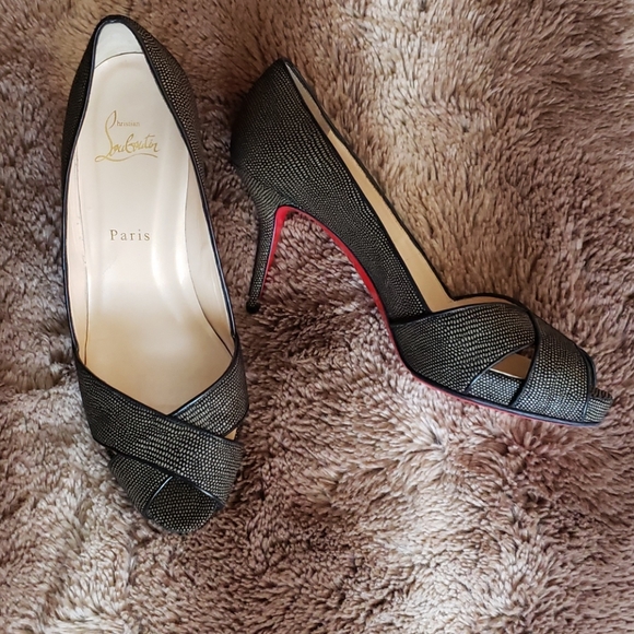 Christian Louboutin Shoes - Christian Louboutin Peep-Toe Pumps